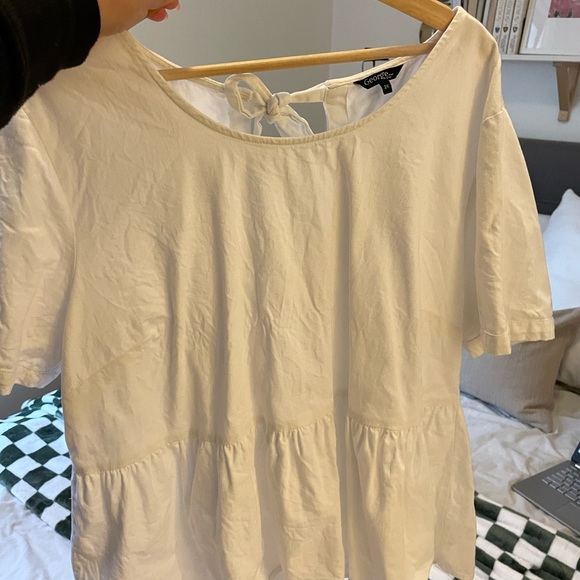 Top george 2x blanc en coton - Picture 3 of 4